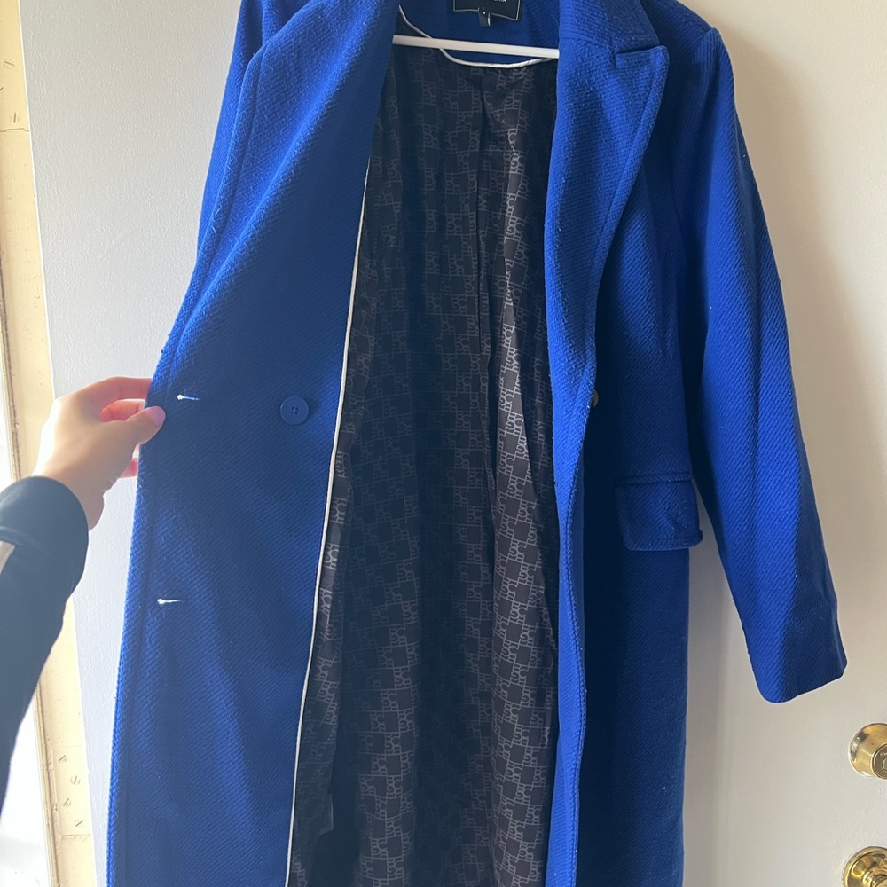 SOLD | BCBG MAXAZRIA Blue Double-Breasted Coat